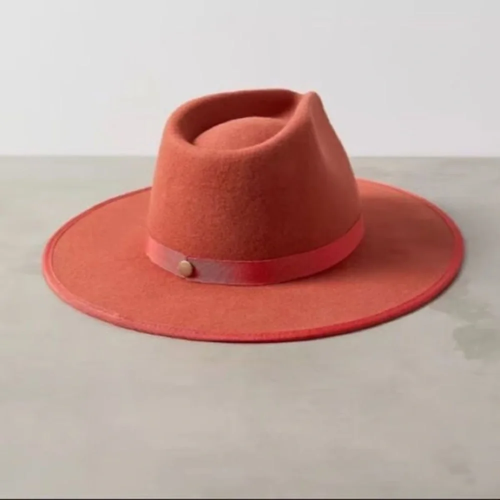 WYETH 100% wool orange rust hat - Picture 4 of 11